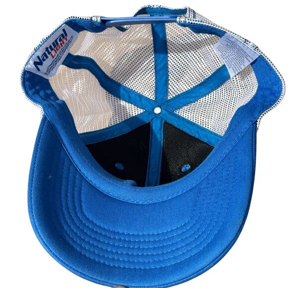 Blue Natural Light Men's Hat - Picture 4 of 5